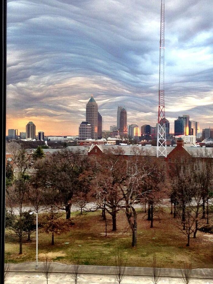 Jeremy Campbell captured another shot of the clouds in Atlanta on Tuesday, Feb. 25, 2014. (Twitter Photo/@Jeremy11alive).