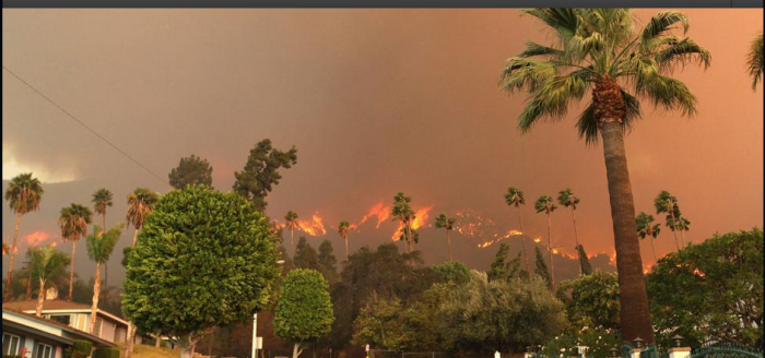 Colby Fire in Glendora, California 1-16-2014