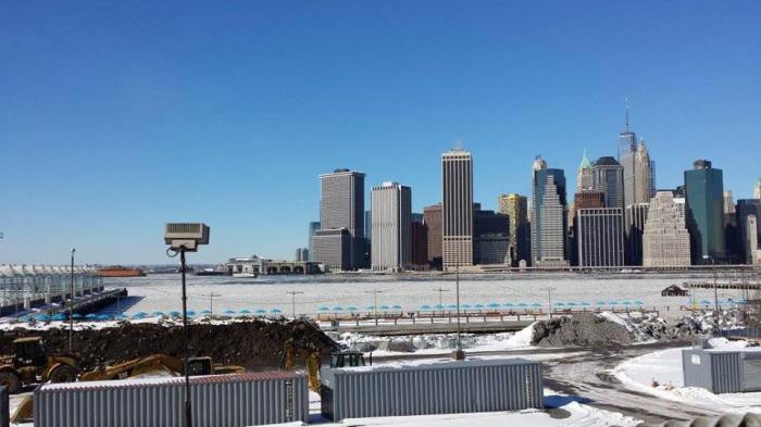 Frozen East River, Manhattan, NYC 1-24-2014