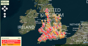 United Kingdom Flood Watches & Warnings for Tonight 1-03-2014