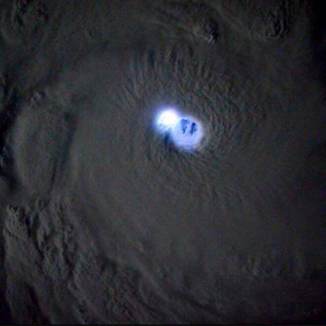 1-18-2015: via: Meteo Europe This is tropical cyclone #Bansi over the Indian Ocean with an illuminated eye wall caused by the lightning, taken by the ISS! Impressive shot! Source; meteoportaleitalia.it