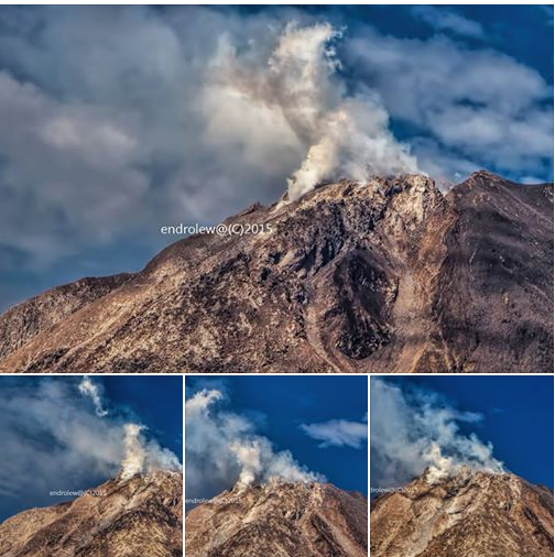 1-17-2015: Sinabung Peak. credit: Mbah Lëwå